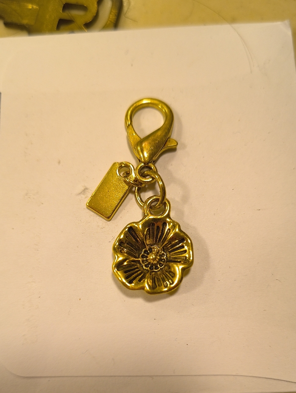 Goldtone Mini Bag Charm